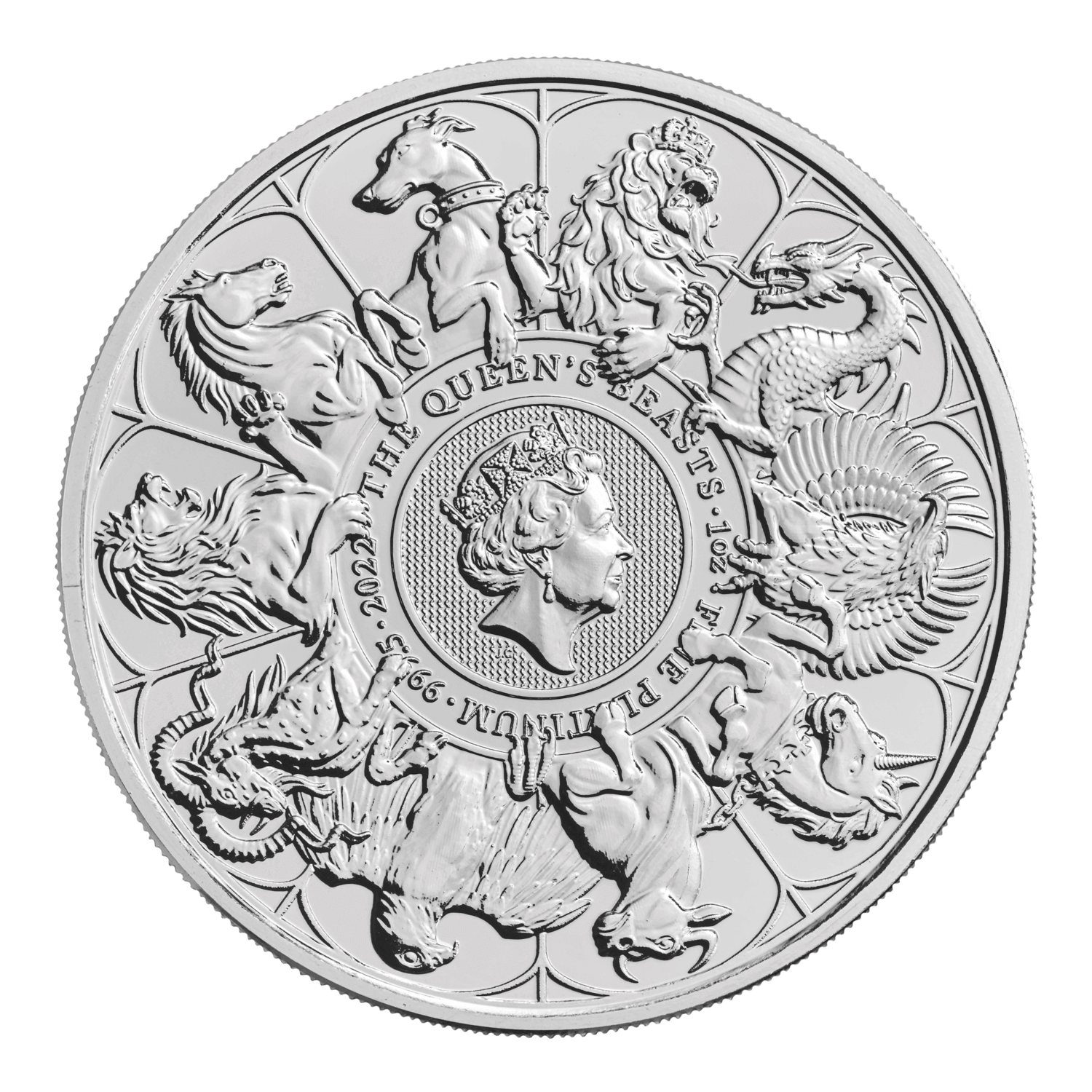 "The Queen's Beasts" in Platino